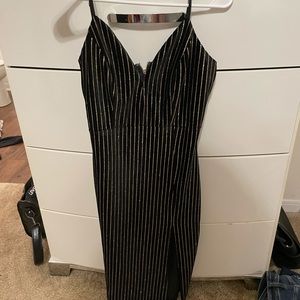 Windsor black and gold dress